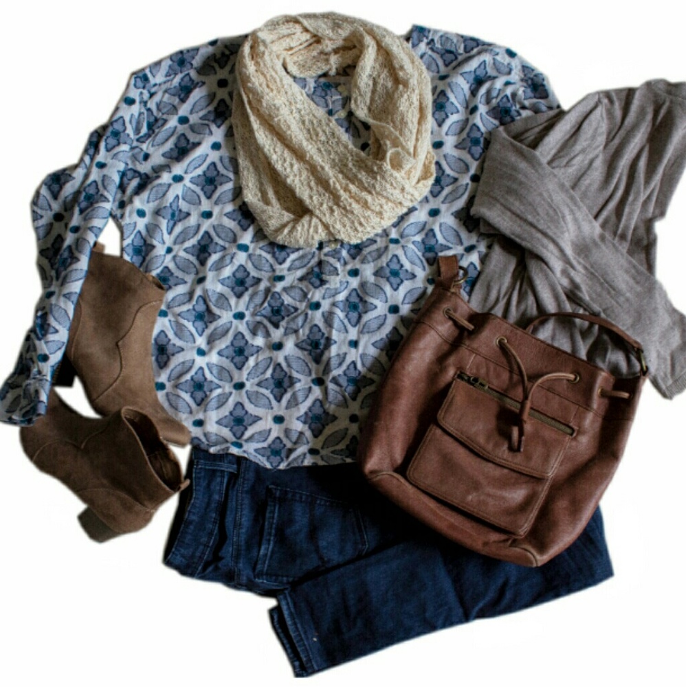 LOFT Button-down Blouse